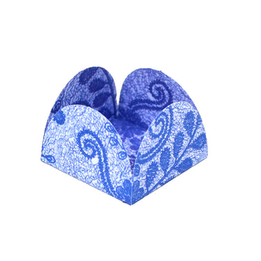 Forminhas para Sobremesa Mini Arabesco Azul Marinho - 50 unidades